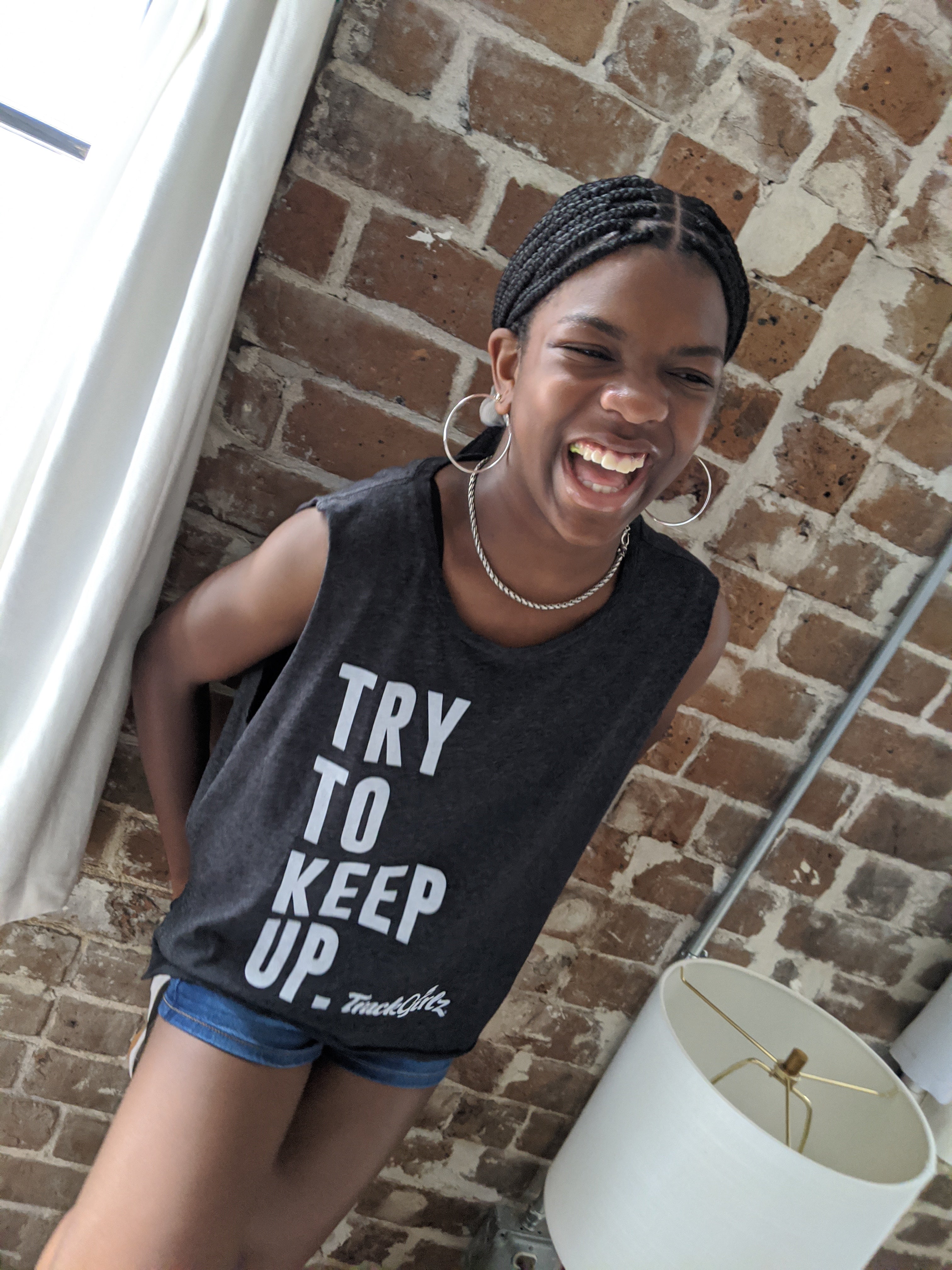 FOCUSED: TRY TO KEEP UP