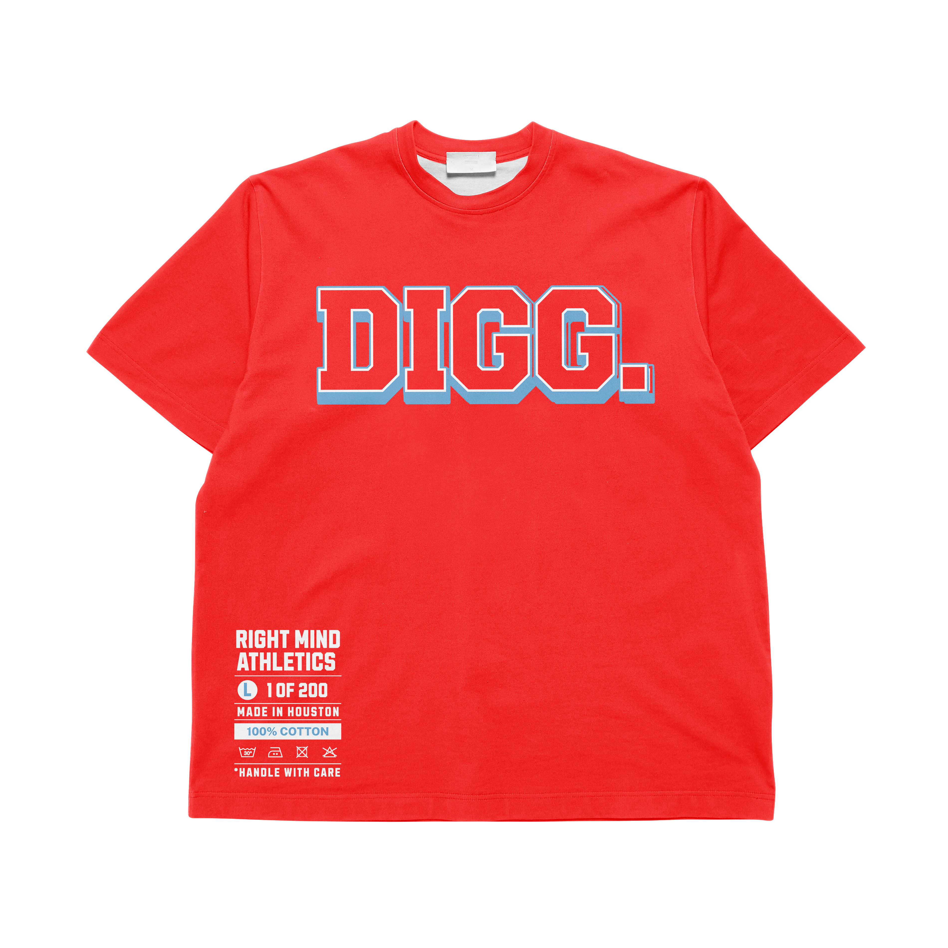 GOALDIGGER: DIGG. • UH RED T-SHIRT